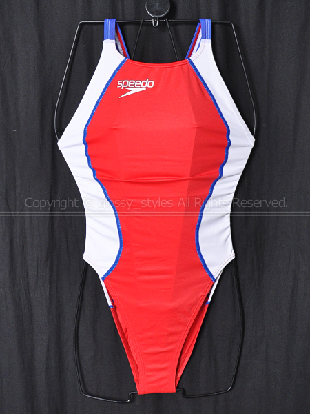 美品】SPEEDO ハイカット 競泳水着 Sファーストスキン アクアブレード-