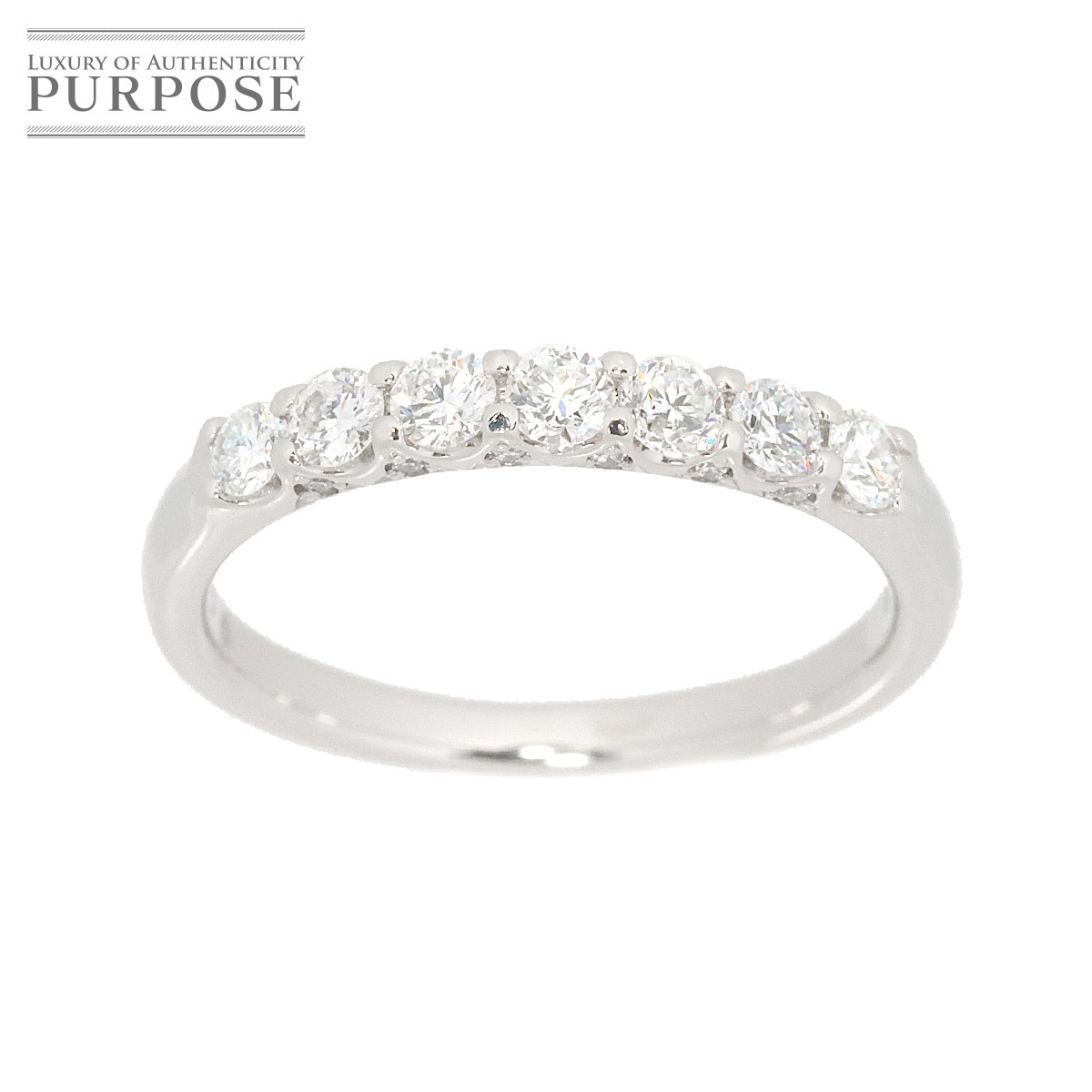 リング 14号 ダイヤ 0.50ct Pt プラチナ 指輪 Diamond Ring 90170526