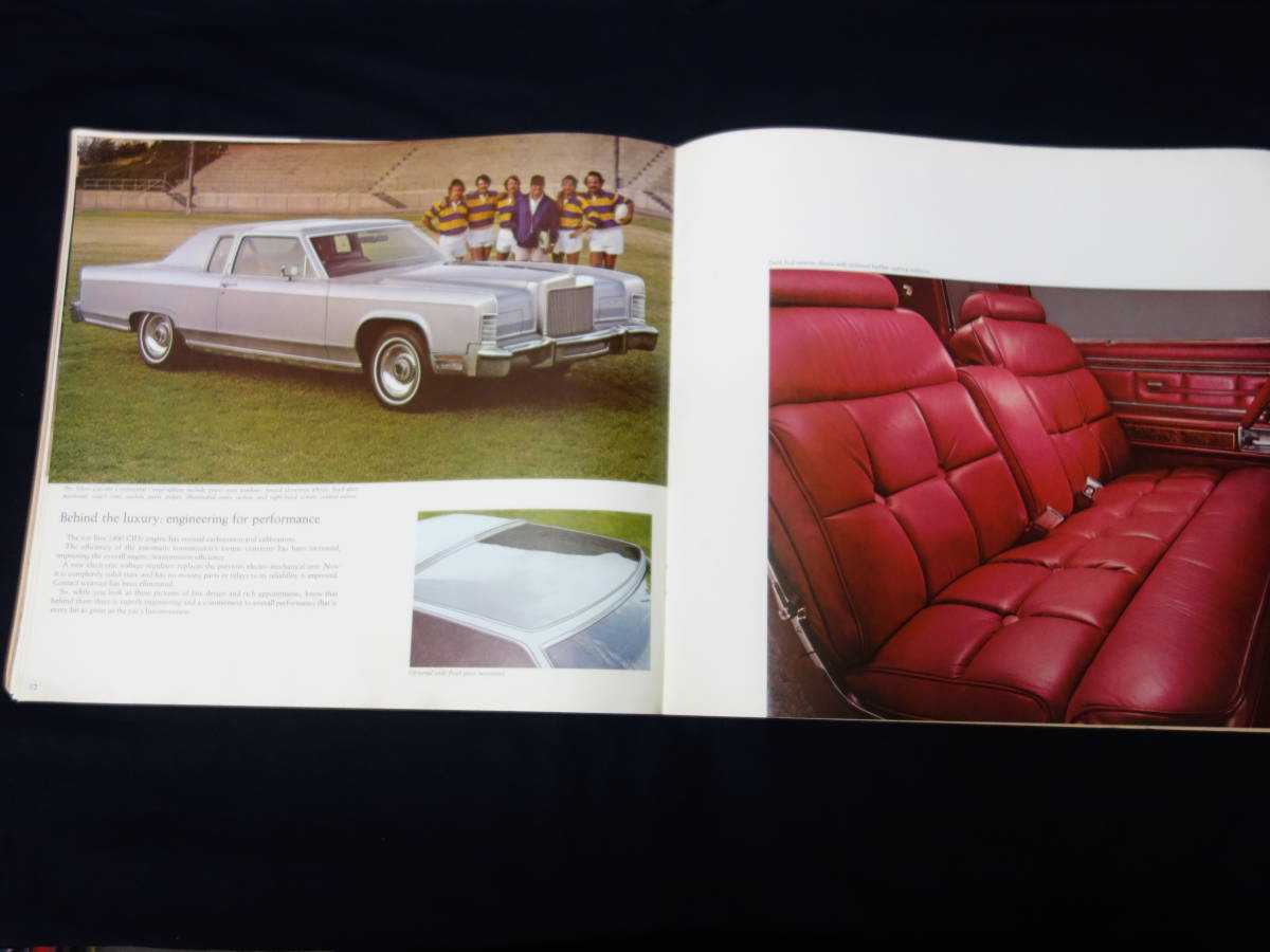 【1978年モデル】フォード リンカーン コンチネンタル / FORD LINCOIN CONTINENTAL 専用 本カタログ / 英語版【当時もの】の画像8