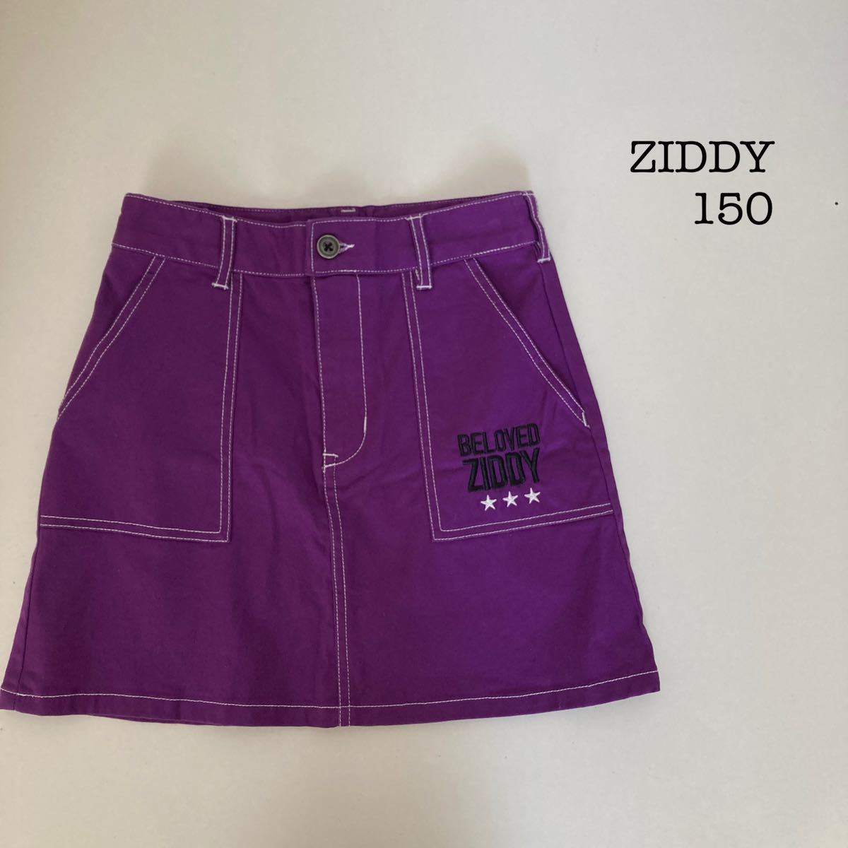 美品★ ZIDDY ジディ　ロゴ刺繍タイトスカート サイズ150_画像1