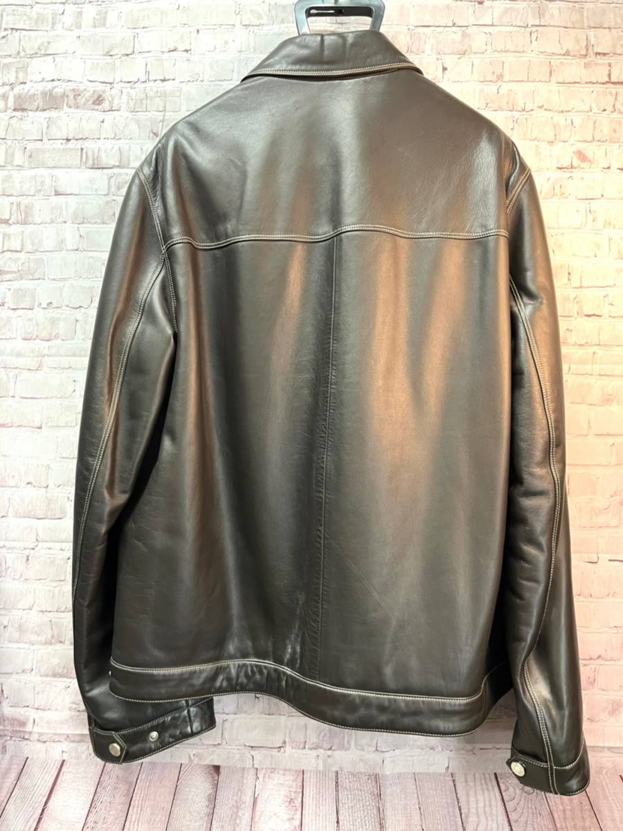 HERMES エルメス メンズ ラムレザージャケット ライダース 羊革 HERMES エルメス メンズ ラムレザージャケット ライダース 羊革