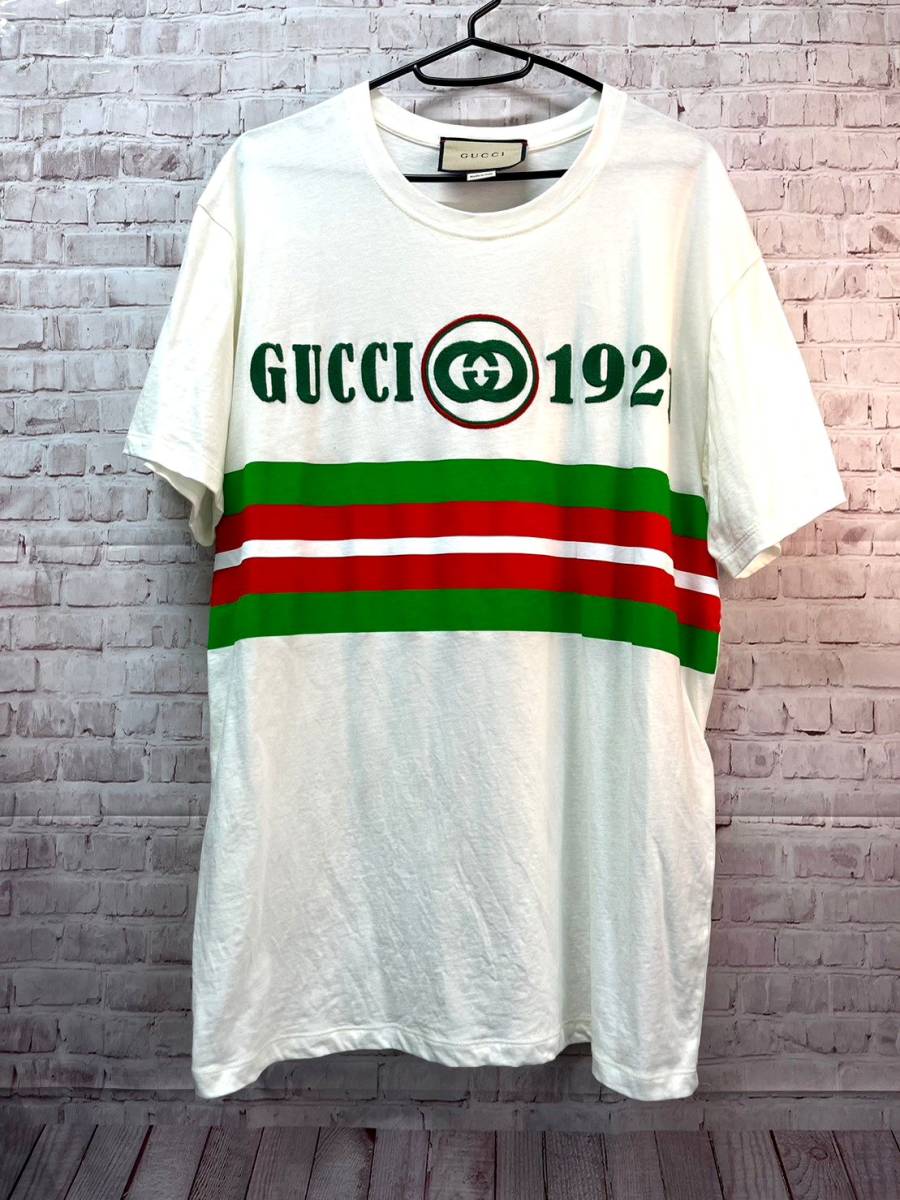 美品】グッチ GUCCI 1921 Tシャツ 半袖 メンズ M 615044 メンズ