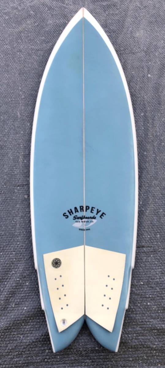 送料無料！USED アメリカ製 シャープアイサーフボード MAGURO モデル 5’2” 25.5L ブルーグレーカラー SHARPEYE Surfboards 五十嵐カノア