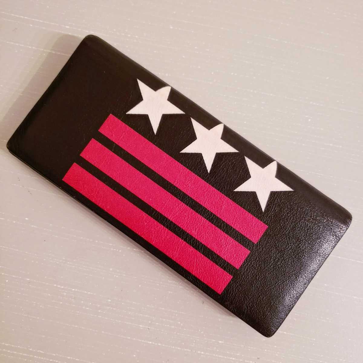 極美品】◇ジバンシー◇ ピンク / 十字 スタッズ / レザー / 折り長財布-
