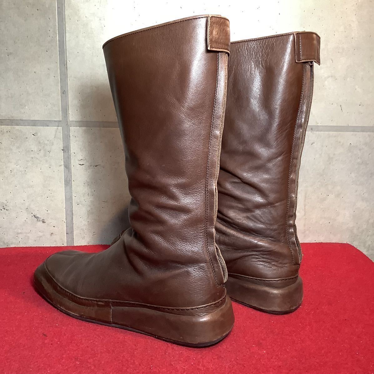 [ selling out! free shipping!]A-247 SAYA long boots! Brown! made in Japan! used box none!