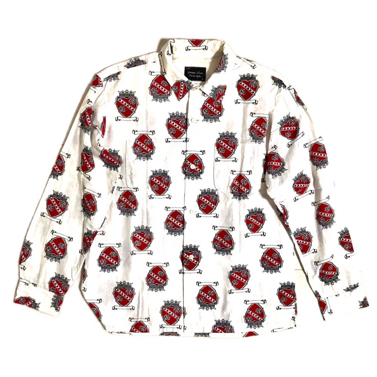 ナンバーナイン 03 カート期 王冠シャツ 長袖 / パジャマシャツ