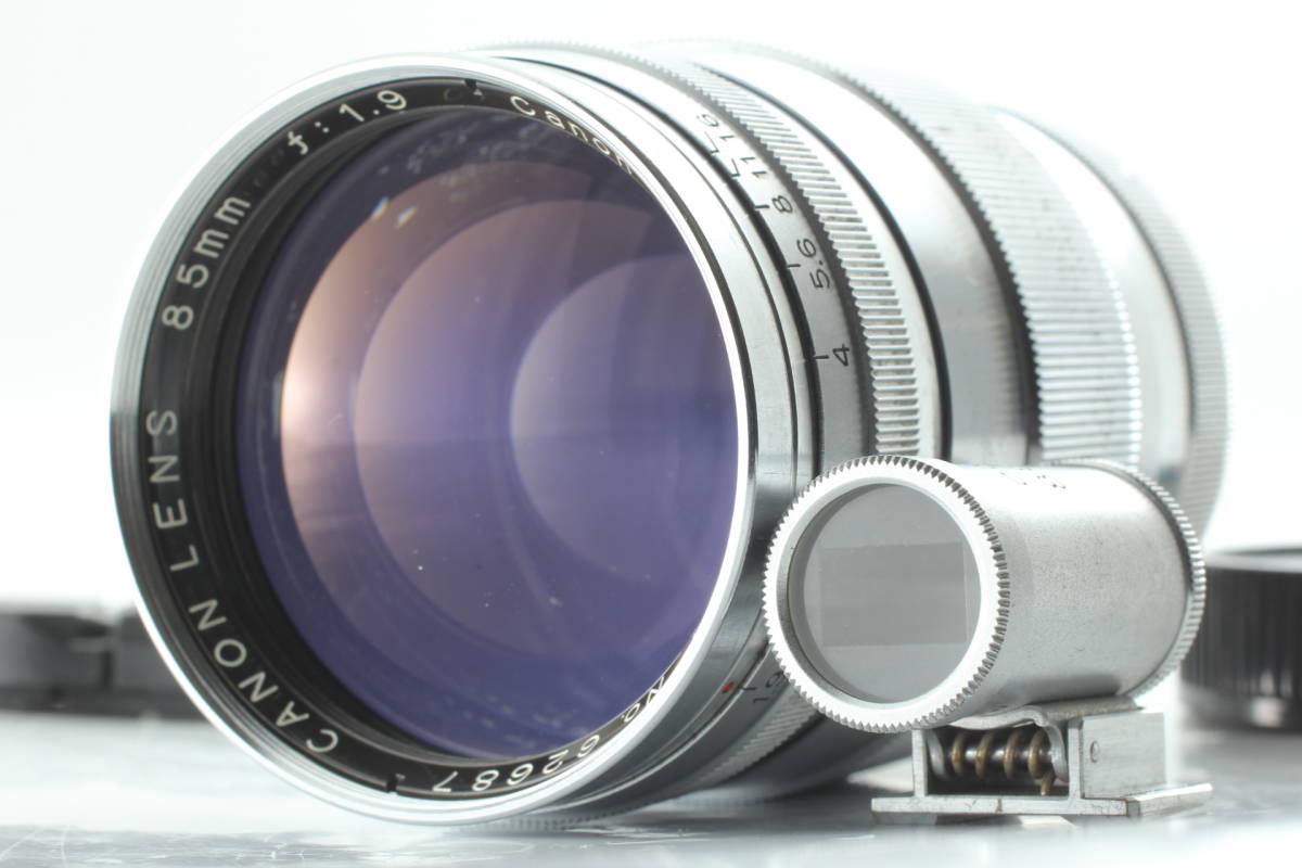 良品 Canon 85mm F1.9 LTM L39 Leica スクリューマウント ファインダー付 キヤノン ライカ #4048