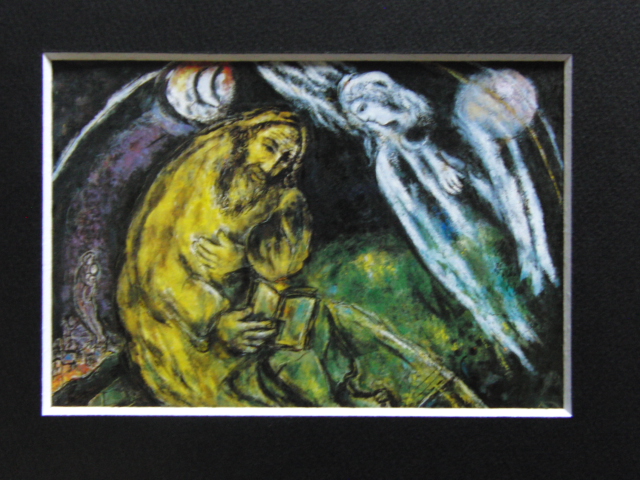 マルク シャガール、【預言者エレミヤ】、希少画集より、状態良好、新品高級額装付、送料無料、洋画 絵画 Marc Chagall_画像3