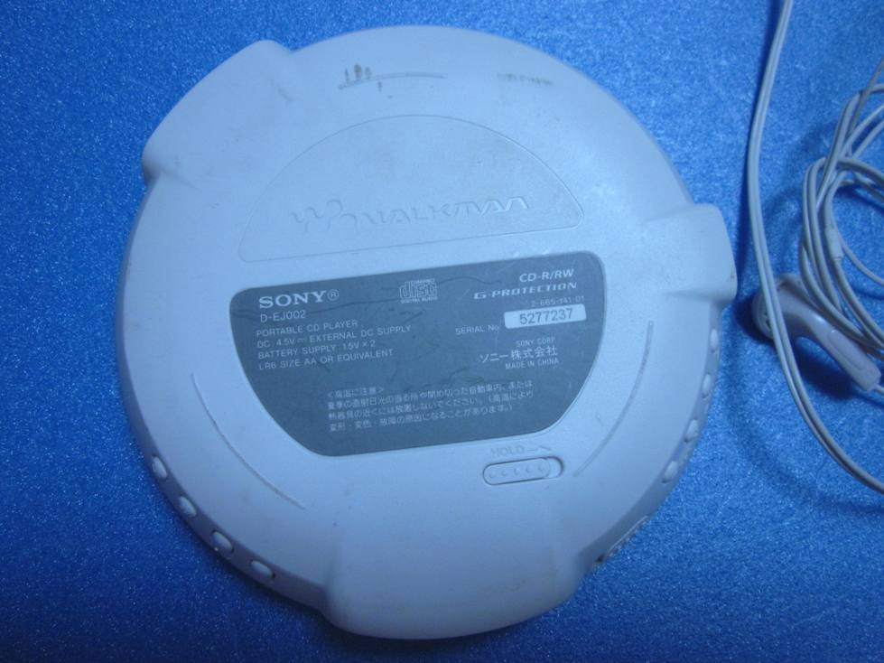 SONY Sony CD Walkman D-EJ002 white CD player * working properly goods 