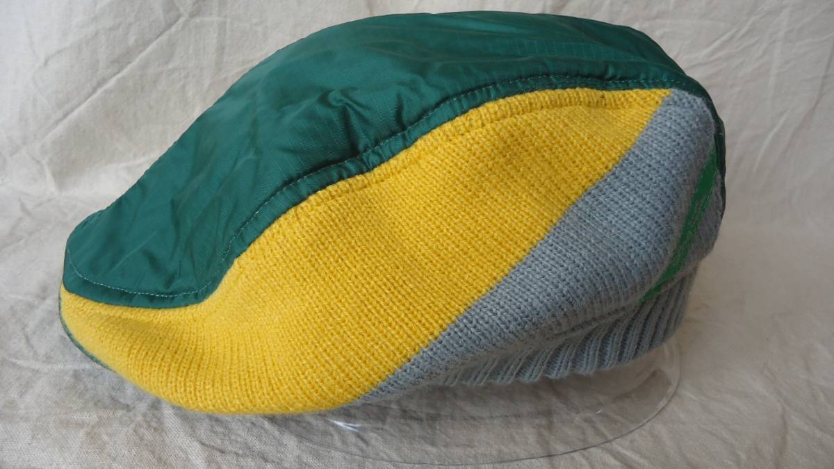 LRG old model lip Stop / knitted hunting cap green / yellow / gray L(61cm) half-price 50%off L *a-ru*ji- hat letter pack post service plus 