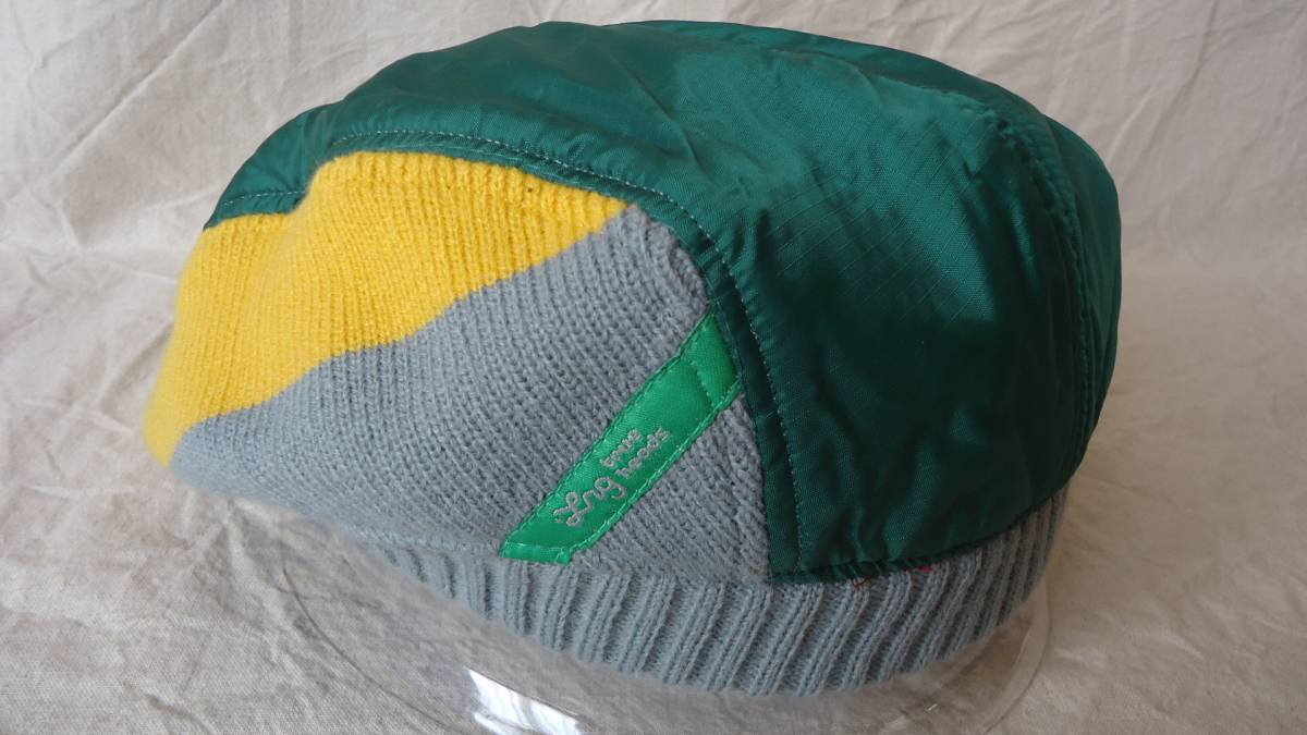 LRG old model lip Stop / knitted hunting cap green / yellow / gray L(61cm) half-price 50%off L *a-ru*ji- hat letter pack post service plus 