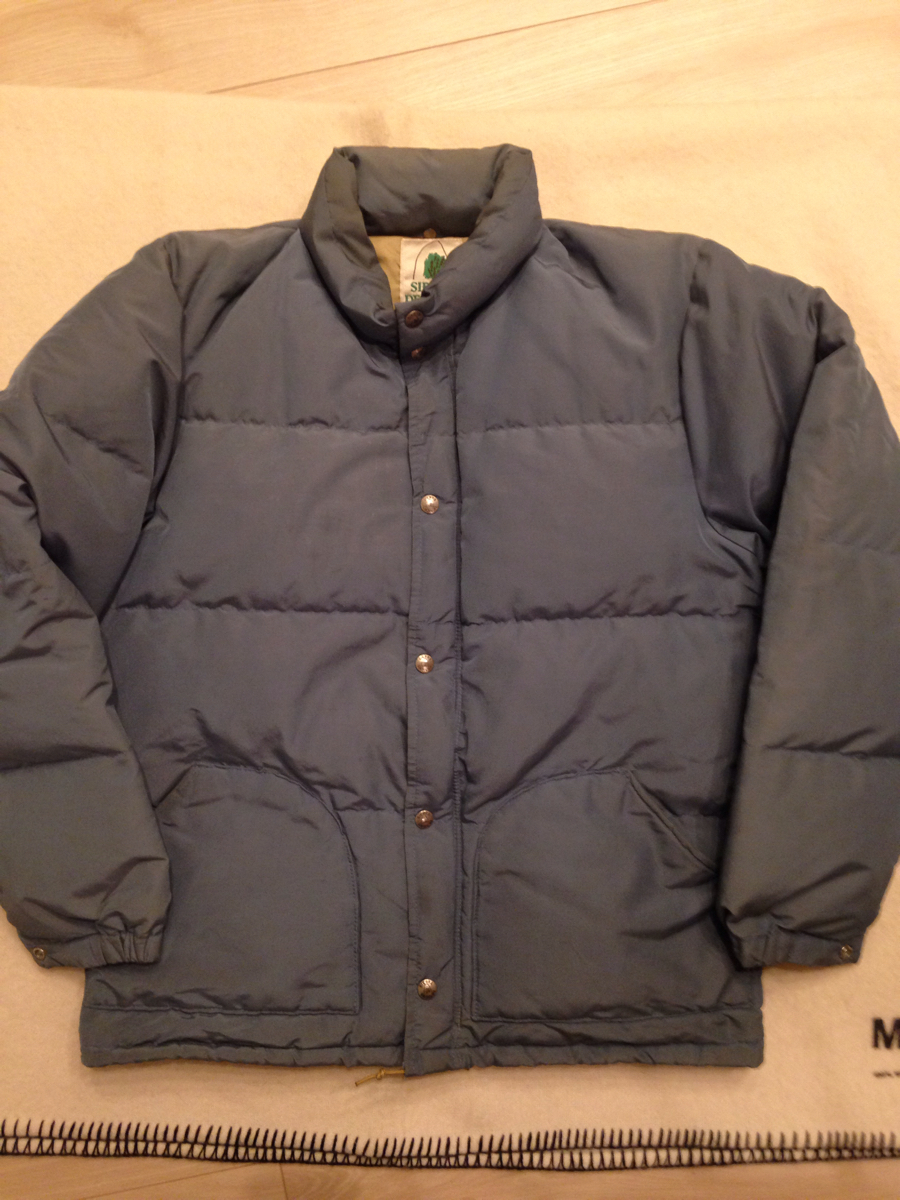 SIERRA DESIGNS sierra design Vintage down jacket America made old tag 8ps.@ tree tag 60/40 Cross IDEAL Zip M size light blue 