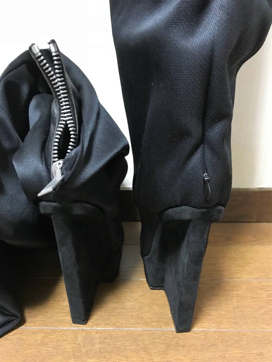 L.H.P☆HIGH BOOTS ブラック MADE IN ITALY☆サイズ37 新品_画像3