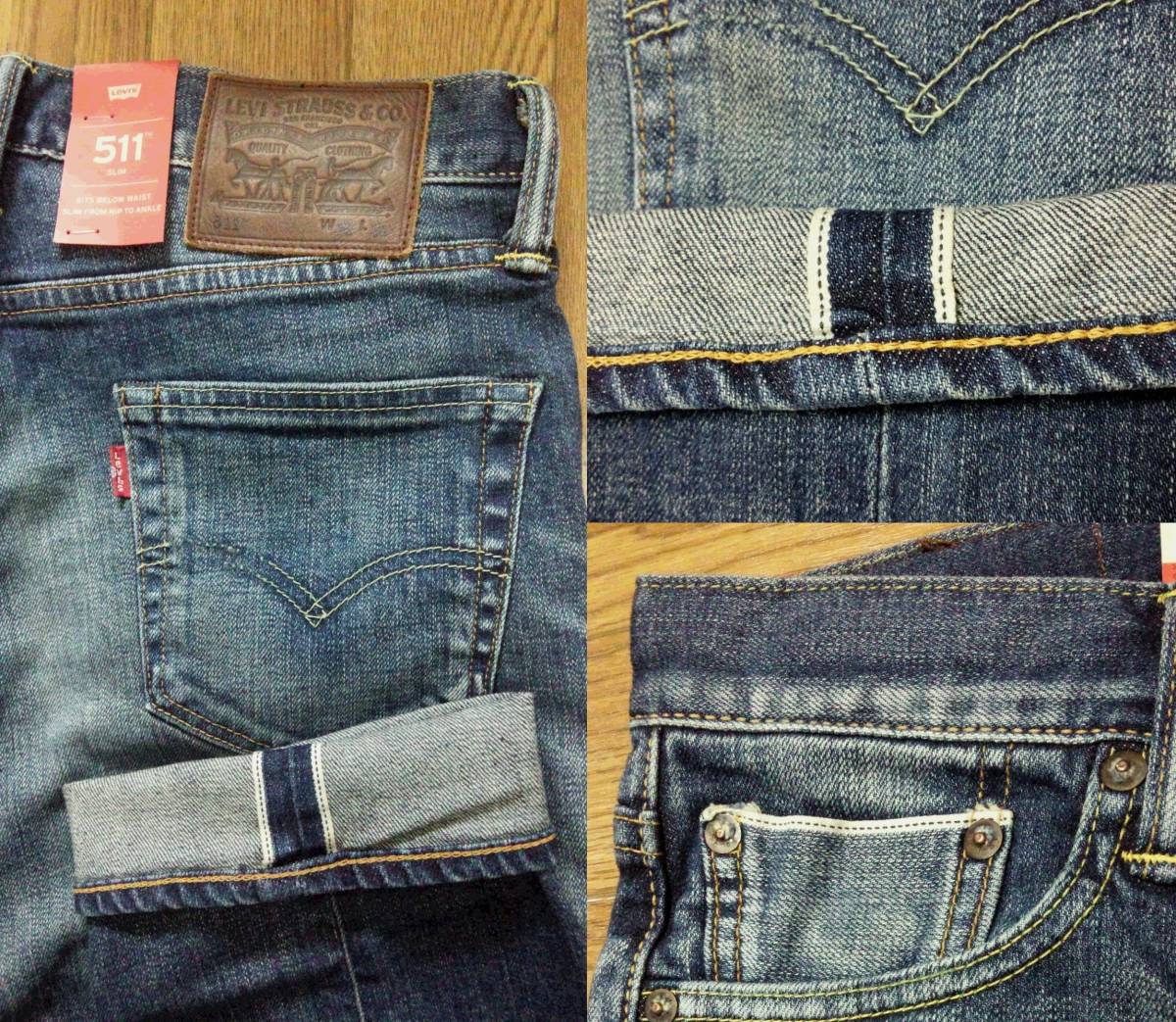 levi's 511 selvedge black