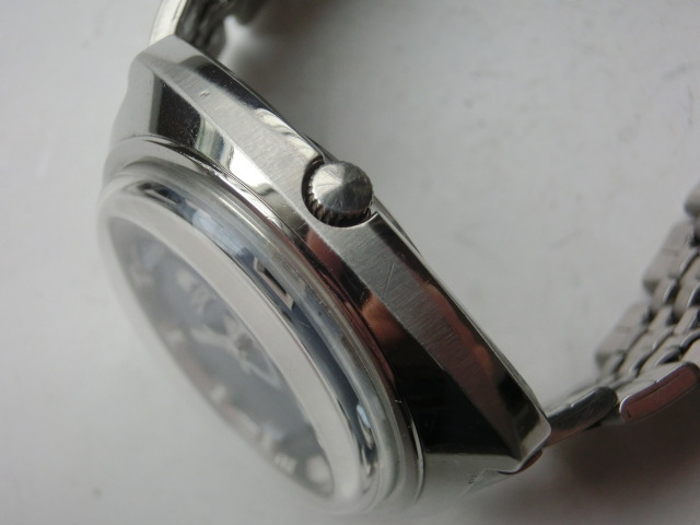  Orient men's wristwatch automatic calendar blue face self-winding watch 