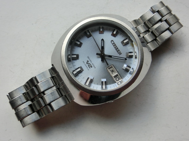 シチズン メンズ腕時計 セブンスターV2 オートマチック 自動巻き 青みがかったグレー文字盤_画像2