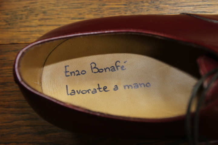 未使用 Enzo Bonafe (エンツォボナフェ) ART. 3773 内羽根 パンチド