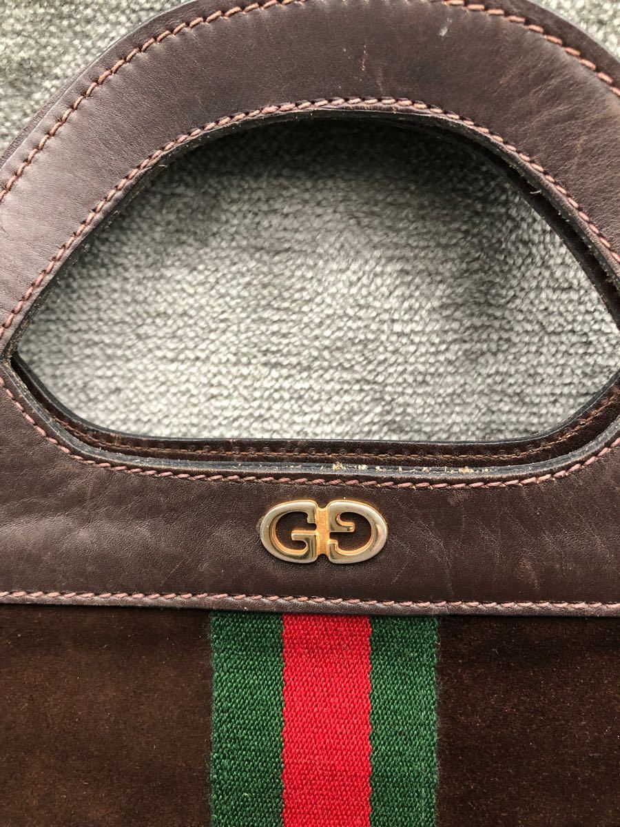 GUCCIオールドグッチ ヴィンテージ ダブルGロゴ シェリーライン