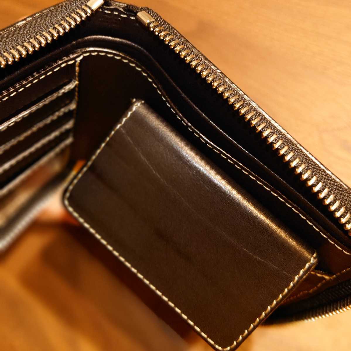 7SENSE セブンセンス ホーウィン シェルコードバン 二折財布 サイフ 本