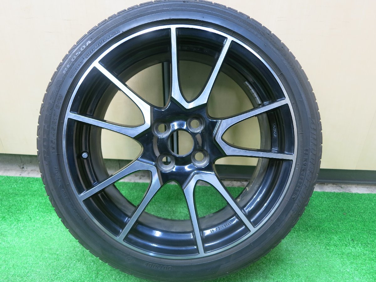 アクアGs純正ホイール4本セット ポテンザRE003付き(195/45R17) | www