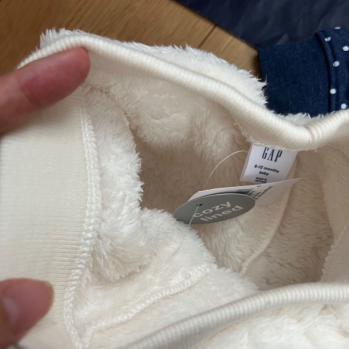 新品　baby gap くま耳　パーカー　パンツ　70 長袖 長ズボン　ふわふわ