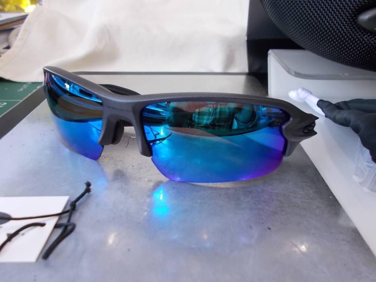 卸売 2.0 FLAK オークリー OAKLEY A レンズ SAPPHIRE PRIZM サングラス