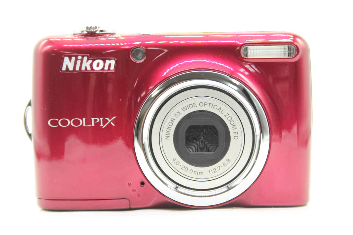 【便利な単三電池で使用可】ニコン Nikon Coolpix L23 レッド Nikkor 5x Wide Optical Zoom ED コンパクトデジタルカメラ 9915_画像2