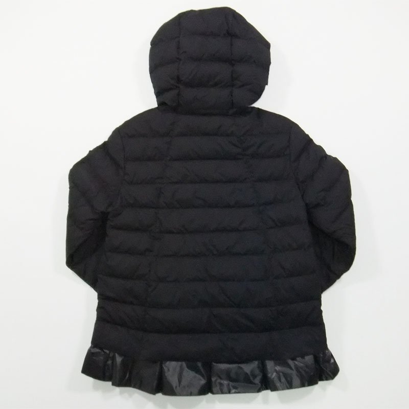 美品 21SS MONCLER TABETHA ダウンジャケット 12A BLACK モンクレール 裾フリル キッズサイズ ブラック_画像2