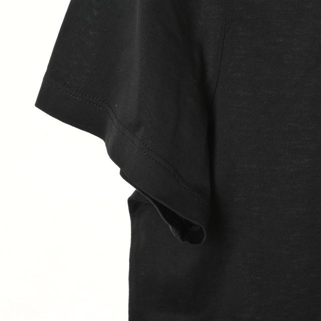 美品 MONCLER ロゴ ダブルワッペン Tシャツ M ブラック モンクレール KL4CSBU272_画像5