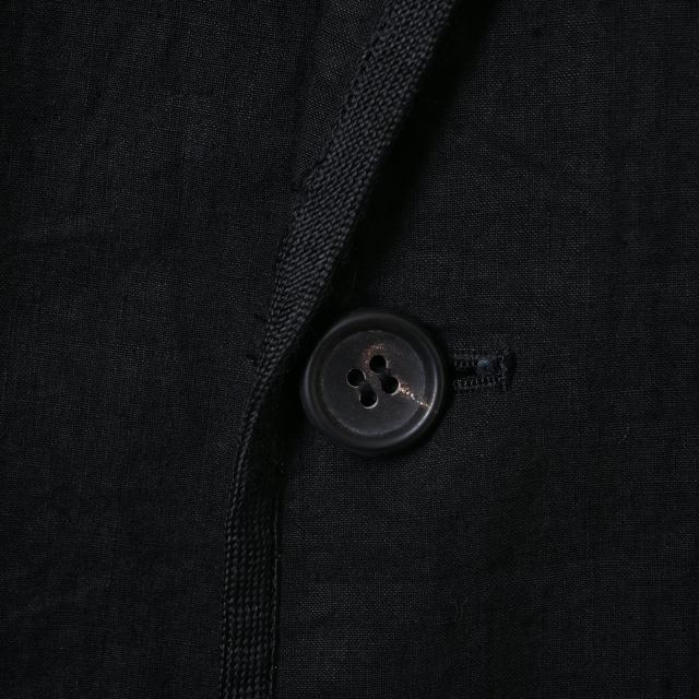 Y's 2B リネン テーラードジャケット - ブラック ワイズ KL4CSABH78_画像6