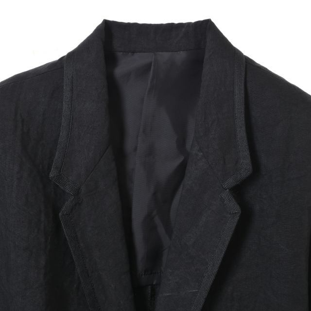 Y's 2B リネン テーラードジャケット - ブラック ワイズ KL4CSABH78_画像3