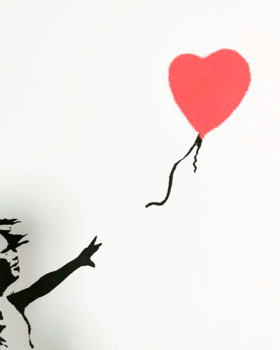 ヤフオク! - バンクシー Banksy 赤い風船に手を伸ばす少女 WC