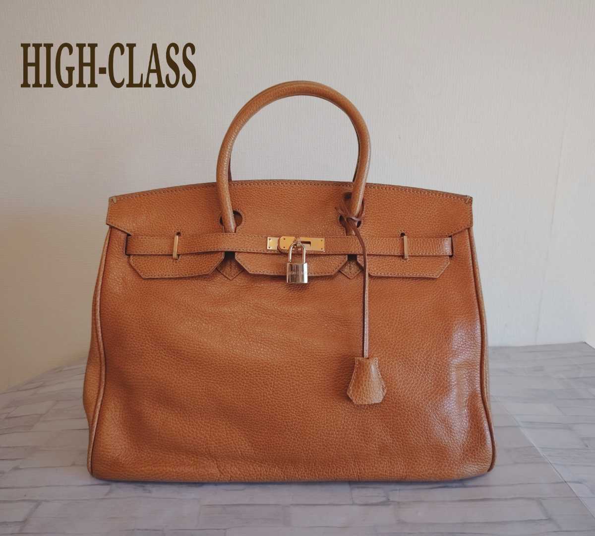 HIGH CLASS ハイクラス ハンドバッグ 本革バッグ レザー イタリア製