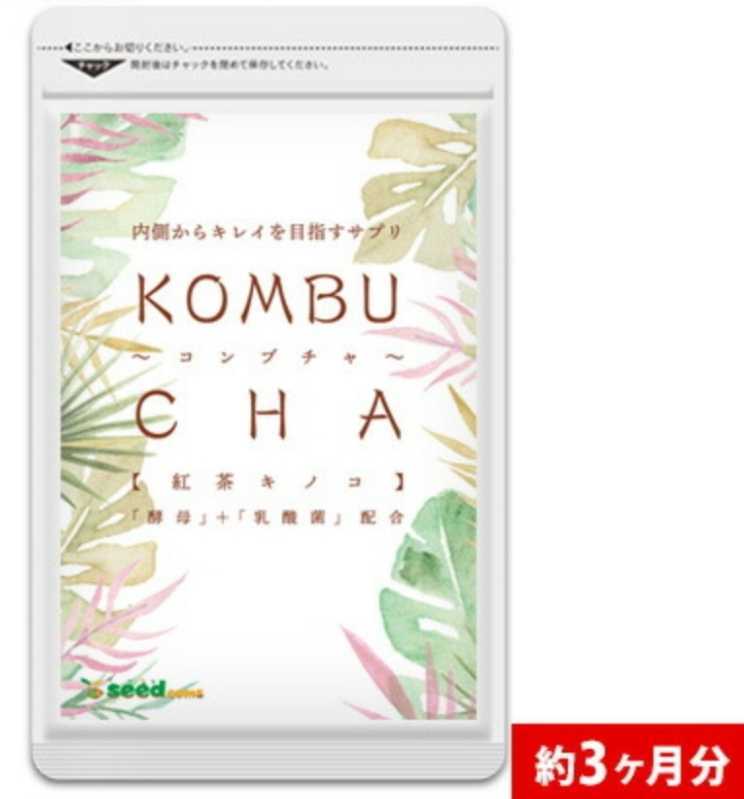 未使用 シードコムス コンブチャ KOMBUCHAサプリメント 酵素 紅茶