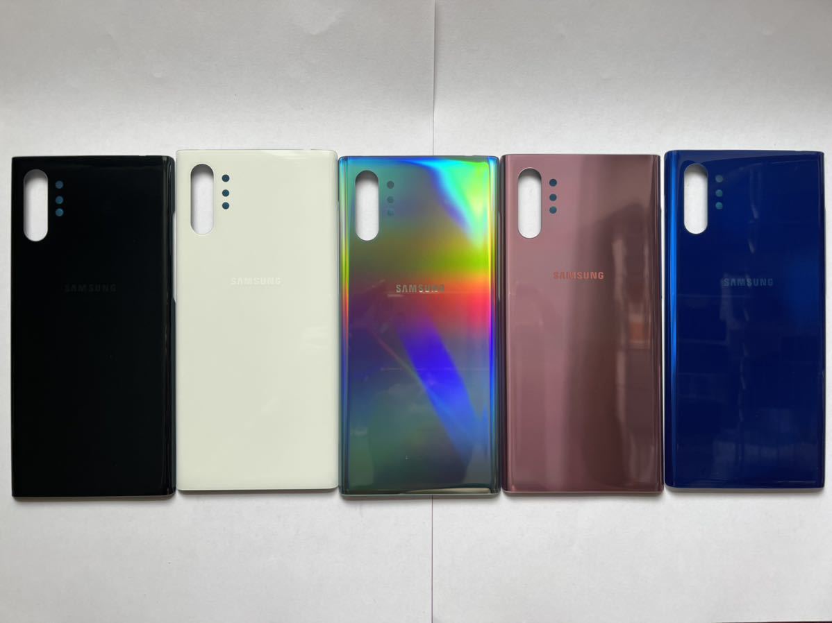 Samsung Galaxy Note10+バックガラス、背面パネル、防水テープ付きの画像1