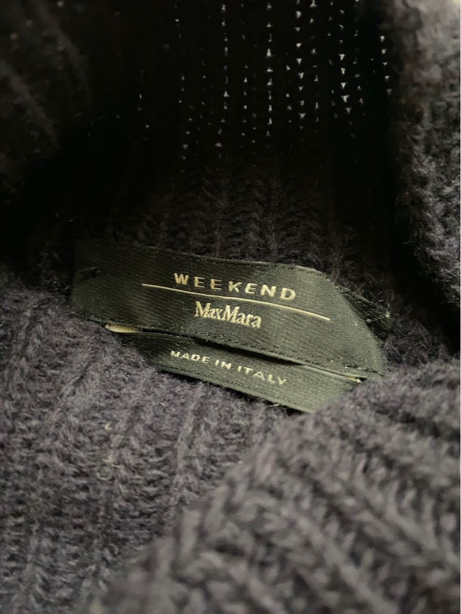 【送料込】WEEKEND MaxMara ネイビー タートルニット