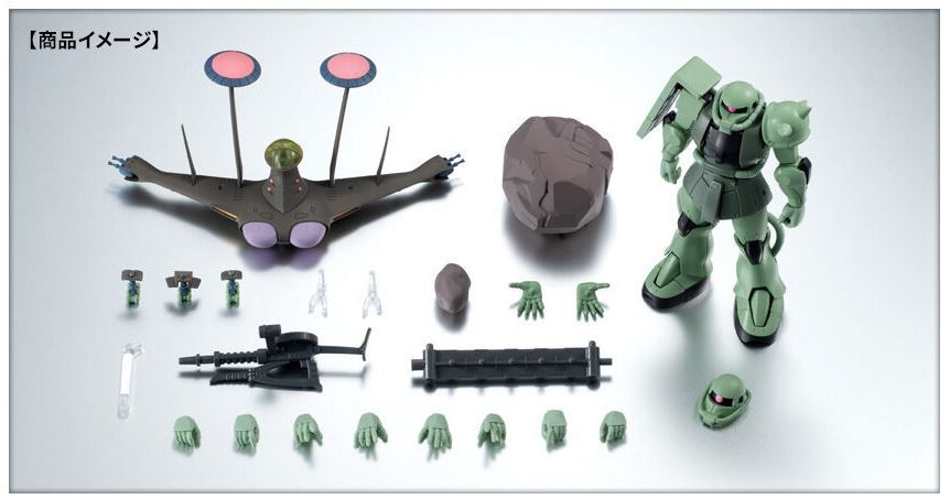 年中無休 ROBOT魂 ザクll ジオン公国軍偵察機セット ver. A.N.I.M.E.