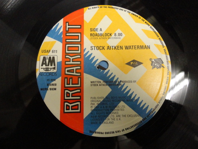Stock Aitken Waterman - Roadblock オリジナル原盤 12 FUNKサックスがグルーヴィなダンス・チューン PWL 視聴_画像3