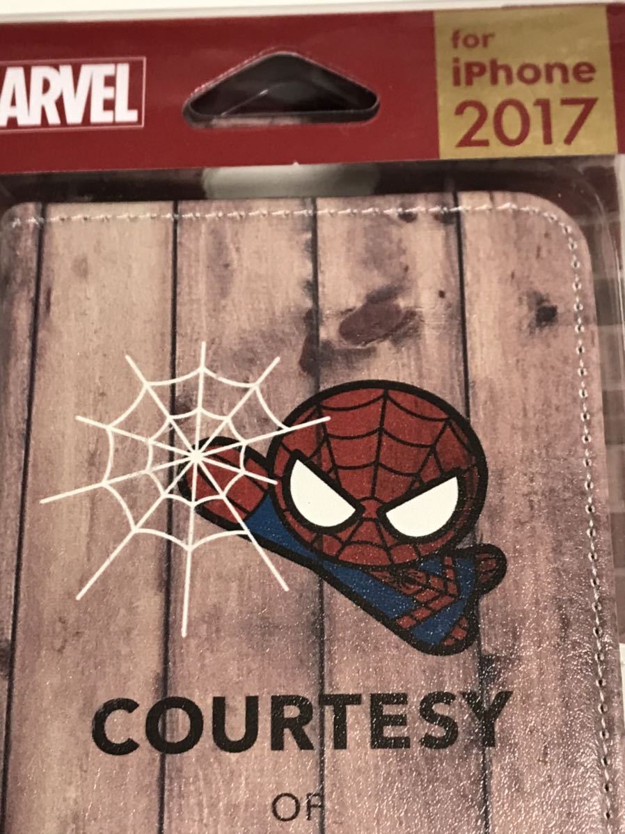  anonymity postage included iPhoneX for cover notebook type case pretty Spider-Man MARVELma- bell magnet new goods iPhone10 I ho nX iPhone X/OS2