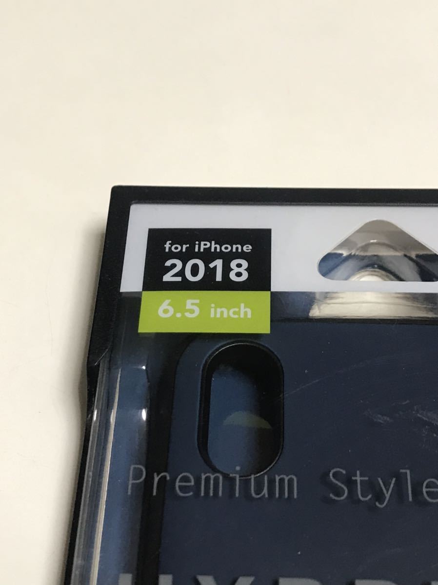 匿名送料込み iPhoneXsMax用カバー ハイブリッドタフ ケース 新品 マットブルー 青色系 HYBRID TOUGH アイホン アイフォーンXSマックス/OS7_画像2