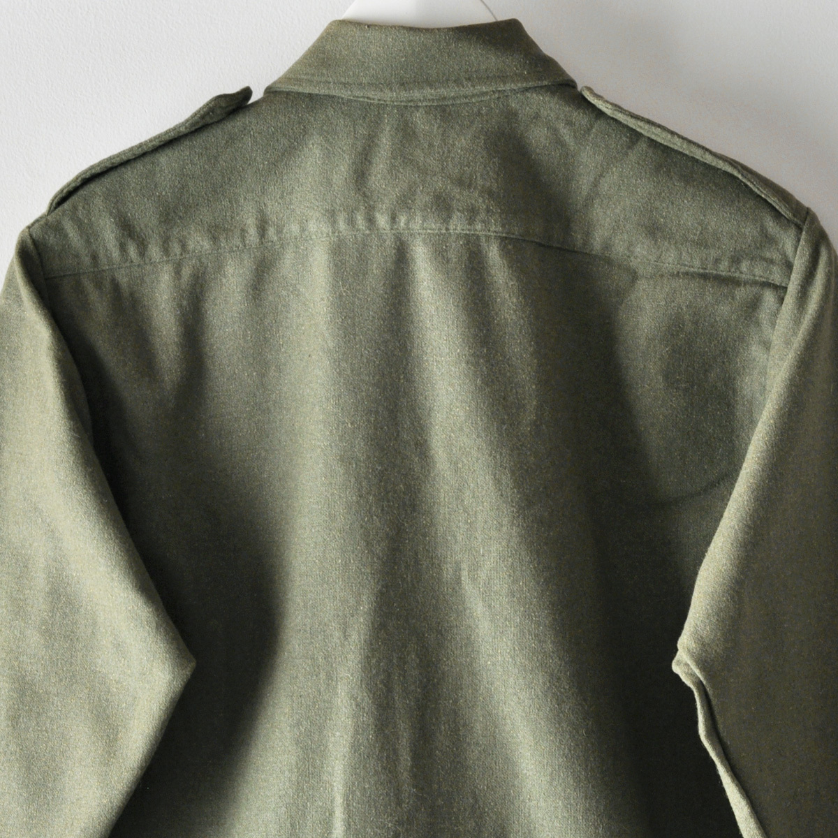 未使用 60s イギリス軍 ウール ミリタリーシャツ 長袖 サイズ0 LADYBIRD BELFAST / ヴィンテージ 70s British ARMY RAF SHIRT MAN'S COMBAT_画像4