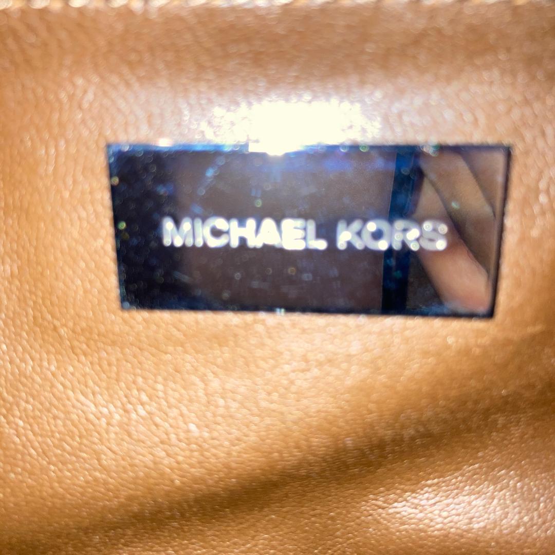 【超希少】MICHAEL KORS マイケルコース ハンドバッグ クロコ型押し ブラウン レザー_画像9