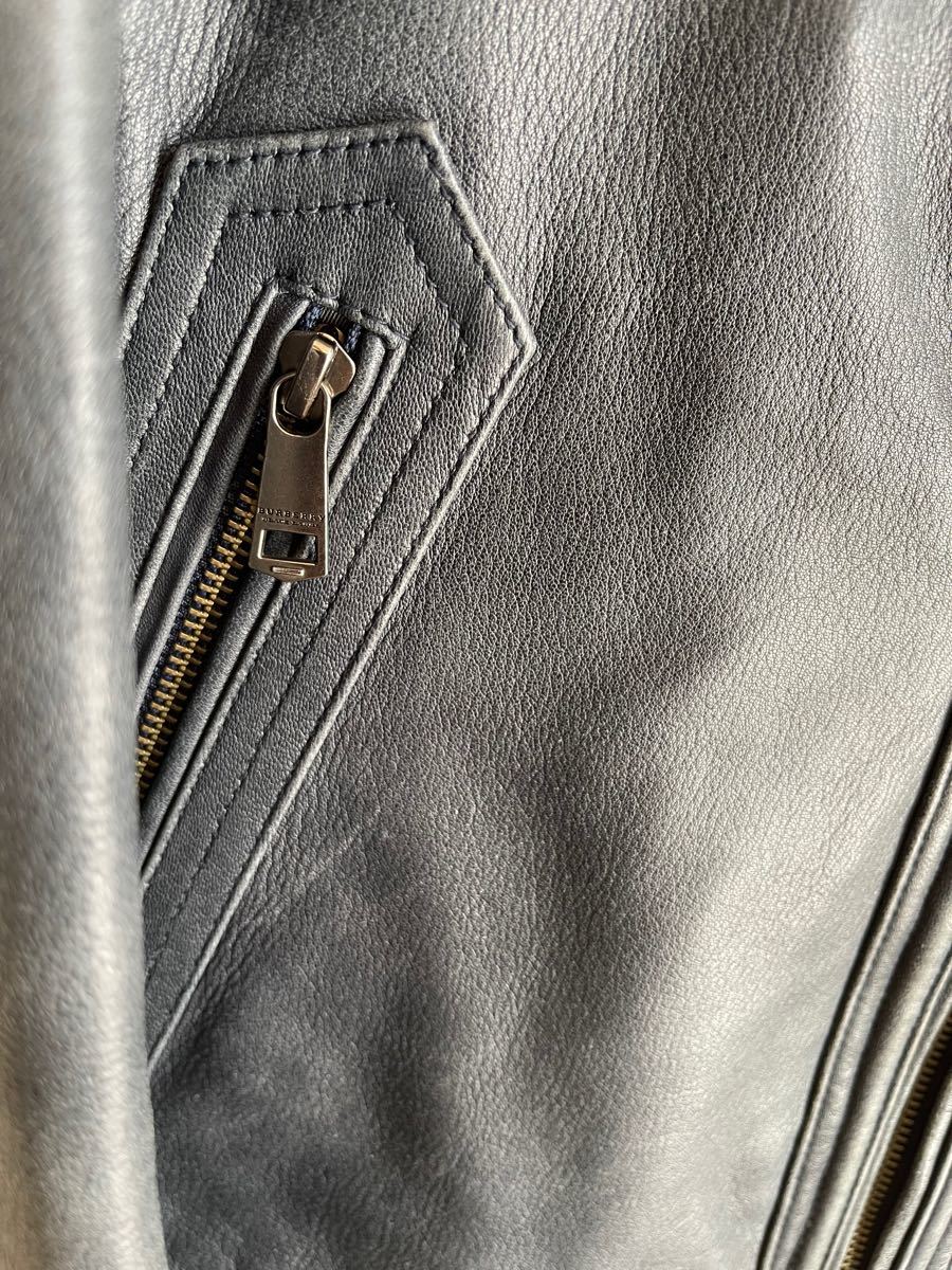 バーバリー革ジャン BURBERRY BLACK LABEL レザージャケット
