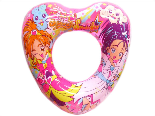 送料185円 レア（2006年）ふたりはプリキュア Splash Star スプラッシュスター ハート型浮き輪 60cm ウキワ