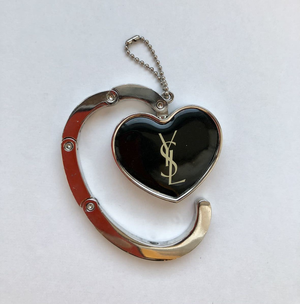 送料無料 Yves Saint Laurent YSL イヴ サンローラン バッグハンガー バッグフック チャーム キーホルダー ブランド イブサンローラン