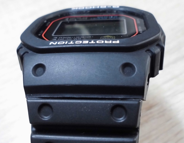 茄子紺 カシオ Gショック DW-5200C-1 ベゼル未使用 ホッケー 1984年