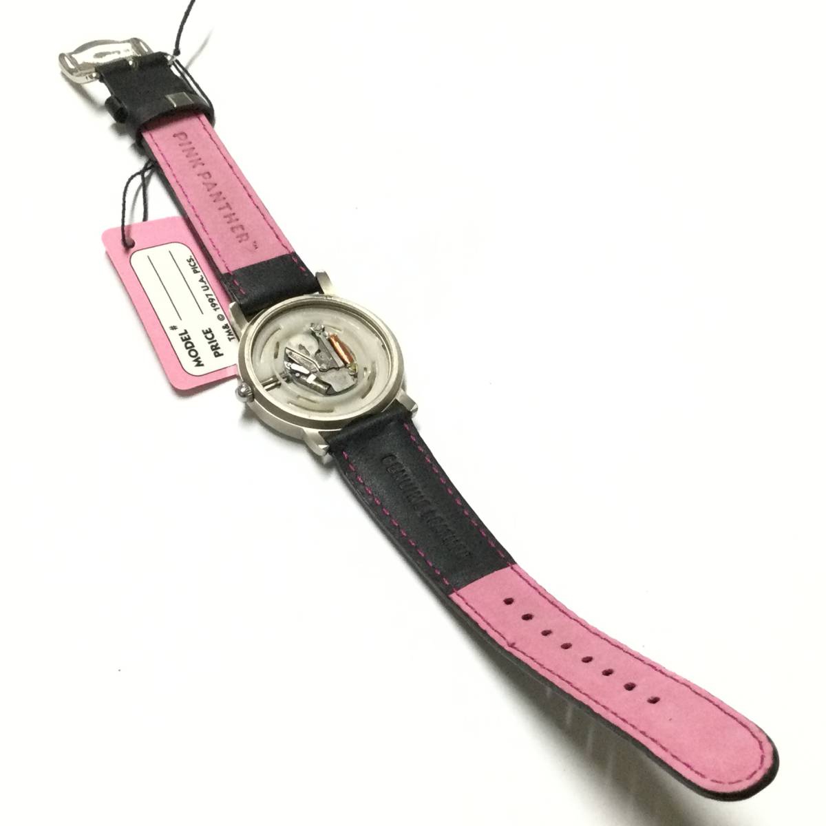 [ retro * rare Vintage ] translation equipped goods Pink Panther wristwatch 