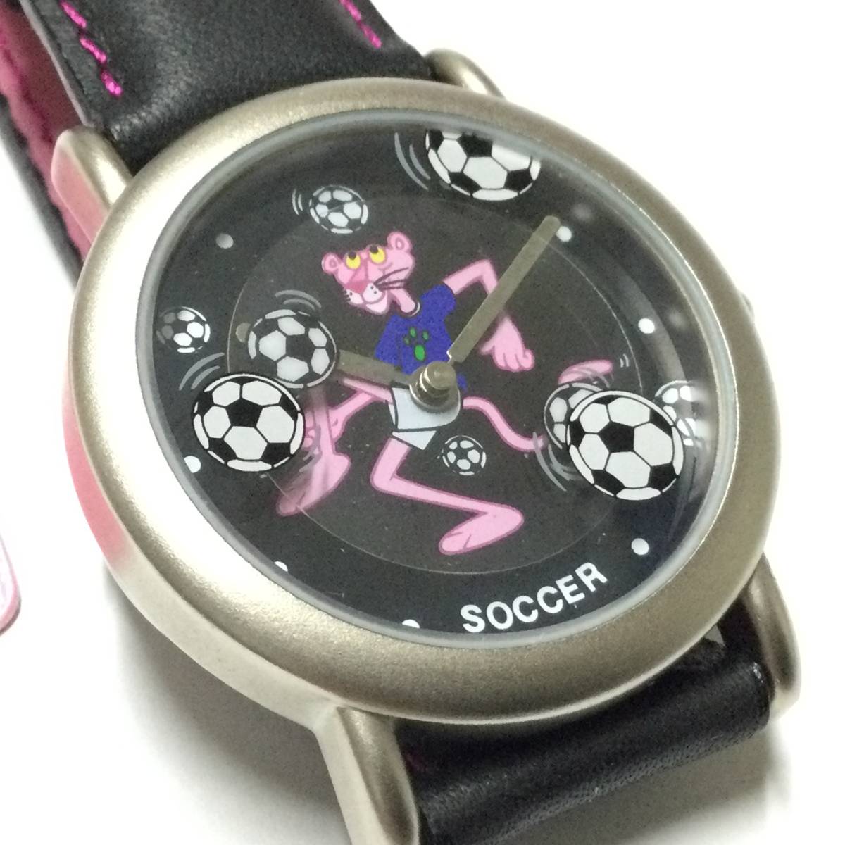 [ retro * rare Vintage ] translation equipped goods Pink Panther wristwatch 