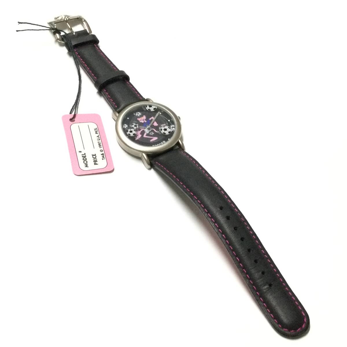 [ retro * rare Vintage ] translation equipped goods Pink Panther wristwatch 