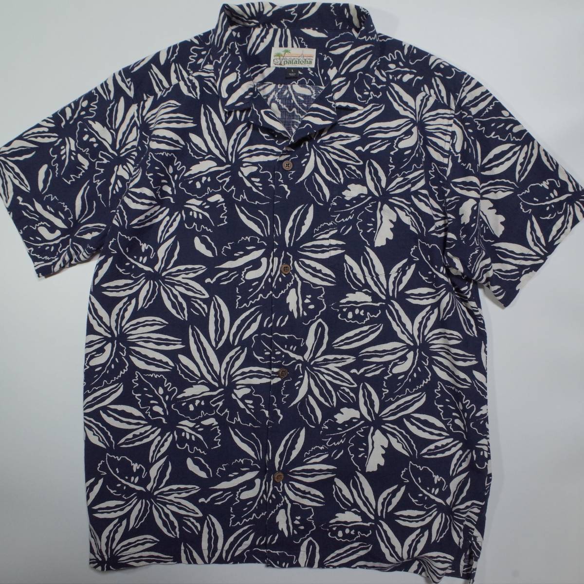 美品 Patagonia pataloha パタロハシャツ アロハシャツ ３０周年記念 限定 パタゴニア LIMITED EDITION  EXCLUSIVE Navy size:L